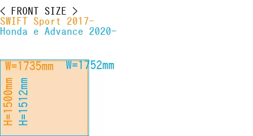 #SWIFT Sport 2017- + Honda e Advance 2020-